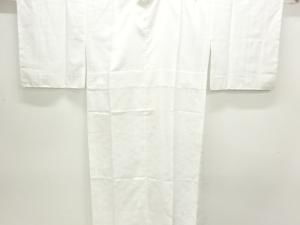 未使用品　七宝に花模様織り出し単衣長襦袢